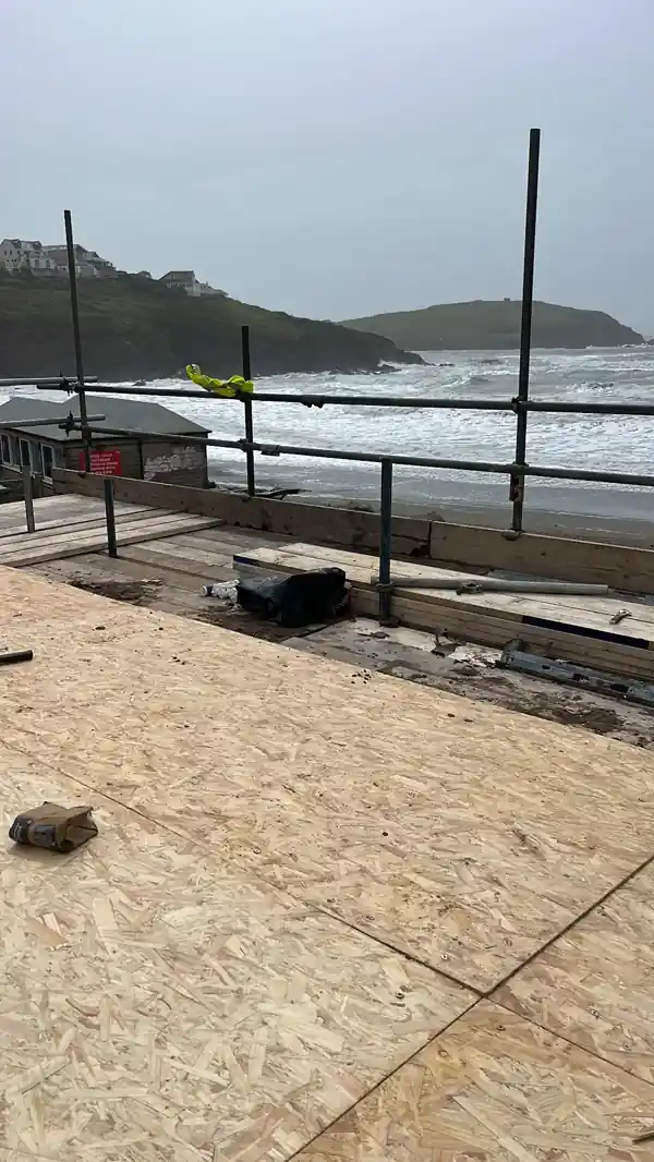 Emergency roof repairs during storm damage Devon